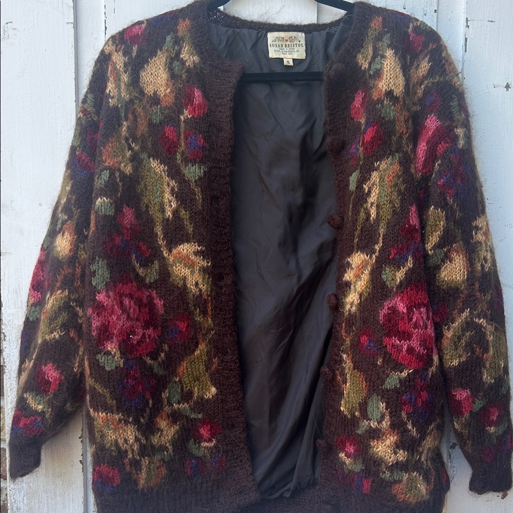 Susan Bristol Multicolor Floral Cardigan